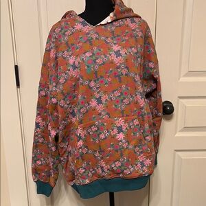 NATURAL LIFE Floral Hoodie - Multicolor